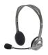Logitech H110 Auriculares Estereo con Microfono Plegable - Diadema ajustable - Jack 3.5mm - Cable de 1.80m - Color Gris
