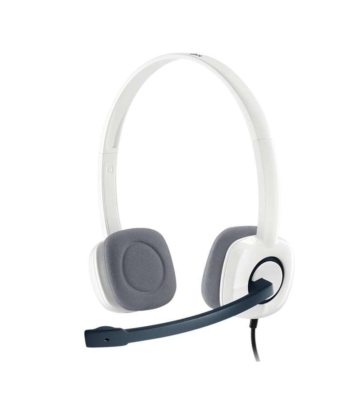 Logitech H150 Auriculares con Microfono - Microfono Plegable - Diadema Ajustable - Almohadillas Acolchadas - Controles en Cable.