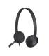 Logitech H340 Auriculares con Microfono USB - Microfono Plegable - Diadema Ajustable - Almohadillas Acolchadas - Cable de 1.80m.