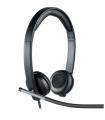 Logitech H650E Auriculares con Microfono USB - Microfono Plegable - Almohadillas Acolchadas - Controles en Cable - Color Negro