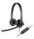 Logitech H570E Auriculares con Microfono USB - Microfono Plegable - Diadema Ajustable - Almohadillas Acolchadas - Controles en..