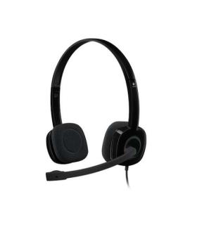 Logitech H151 Auriculares con Microfono - Microfono Giratorio - Controles en Cable - Diadema Ajustable - Conexion Jack 3.5mm ..