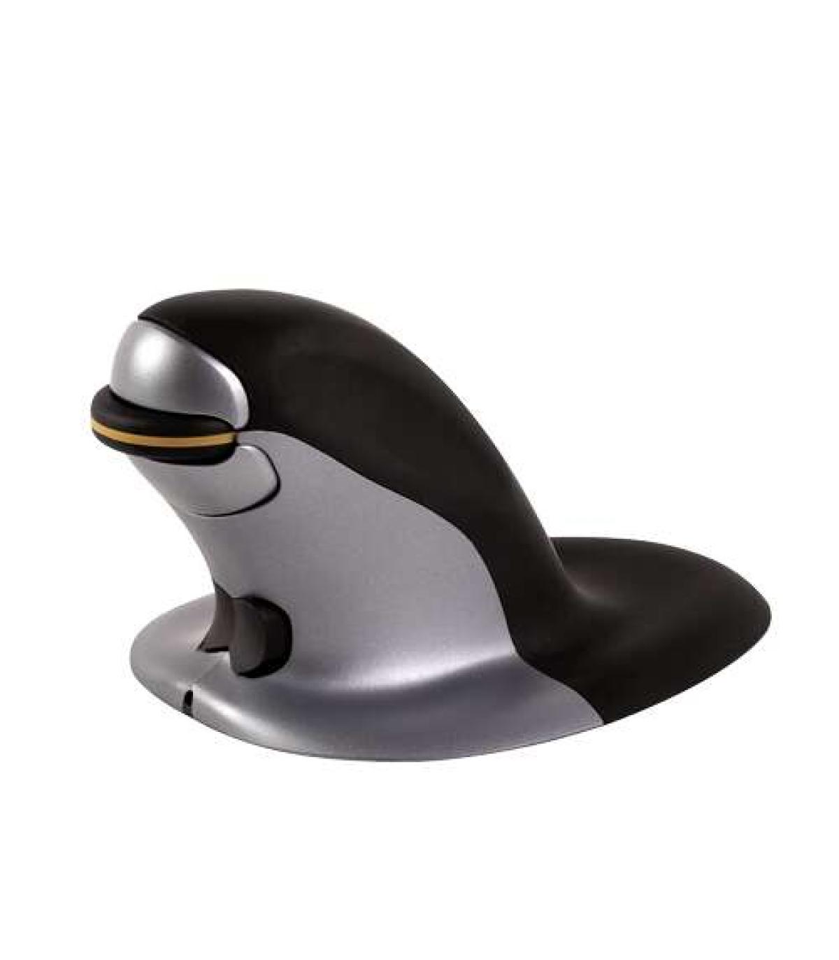 Fellowes Penguin Raton Inalambrico Ergonomico Vertical Ambidiestro - Desplazamiento Rapido y Preciso - Posicion Ergonomica y Nat