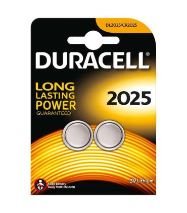 Duracell DL2025B2 Pila de Boton de Litio CR2025 3V (2 unidades