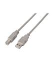 Aisens Cable USB 2.0 Impresora - Tipo A Macho a Tipo B Macho - 3.0m - Color Beige