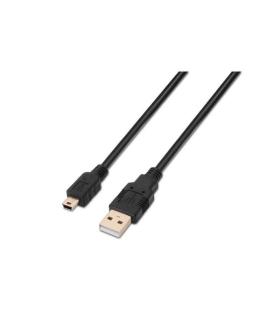 Aisens Cable USB 2.0 - Tipo A Macho a Mini B Macho - 1.8m - Color Negro