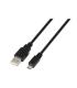 Aisens Cable USB 2.0 - Tipo A Macho a Micro B Macho - 1.8m - Color Negro
