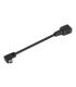 Aisens Cable USB 2.0 OTG Acodado - Tipo Mini B Macho-A Hembra - 15cm - Color Negro