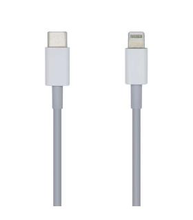 Aisens Cable Lightning a USB-C USB 2.0 - Lightning/M-USB-C/M - 20cm - Color Blanco