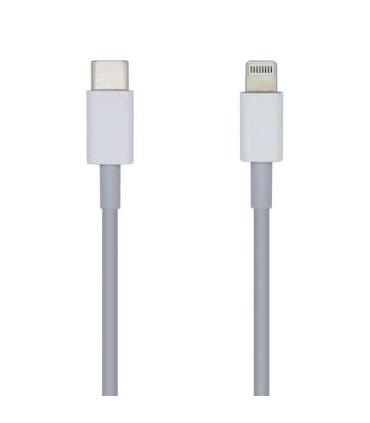 Aisens Cable Lightning a USB-C USB 2.0 - Lightning/M-USB-C/M - 20cm - Color Blanco
