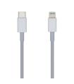 Aisens Cable Lightning a USB-C USB 2.0 - Lightning/M-USB-C/M - 1.0m - Color Blanco