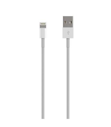 Aisens Cable Lightning a USB 2.0, Lightning/M-USB A Macho - 0.5m - Color Blanco