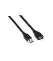 Aisens Cable Extension USB 3.0 - Tipo A Macho a A Hembra - 1.0m - Color Negro