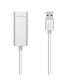 Aisens Conversor USB 3.0 a Ethernet Gigabit 10/100/1000 Mbps - 15cm - Color Plata