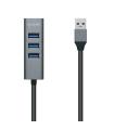 Aisens Hub USB 3.0 Aluminio - Tipo A Macho a 4xTipo A Hembra - 10cm