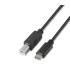 Aisens Cable USB 2.0 Impresora 3A - Tipo USB-C Macho a B Macho - 1.0m - Color Negro