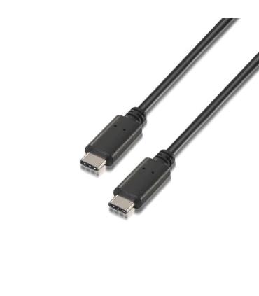 Aisens Cable USB 2.0 3A - Tipo USB-C/M-USB-C/M - 2.0m - Color Negro