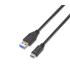 Aisens Cable USB 3.1 Gen2 10Gbps 3A - Tipo USB-C/M-A Macho - 1.0m - Color Negro