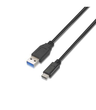 Aisens Cable USB 3.1 Gen2 10Gbps 3A - Tipo USB-C/M-A Macho - 1.0m - Color Negro