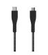 Aisens Cable USB 2.0 3A - Tipo USB-C/M-Micro B/M - 1.0m - Color Negro