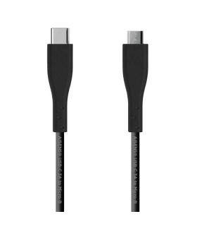 Aisens Cable USB 2.0 3A - Tipo USB-C/M-Micro B/M - 1.0m - Color Negro