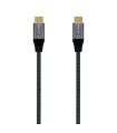 Aisens Cable USB 2.0 Aluminio 5A 100W E-MARK - USB-C/M-USB-C/M - 2.0M - Color Gris