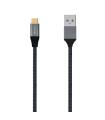 Aisens Cable USB 3.1 GEN2 Aluminio 10GBPS 3A - TIPOUSB-C/M-A/M - 1.0M - Color Gris