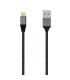 Aisens Cable USB 3.1 GEN2 Aluminio 10GBPS 3A - TIPOUSB-C/M-A/M - 1.5M - Color Gris