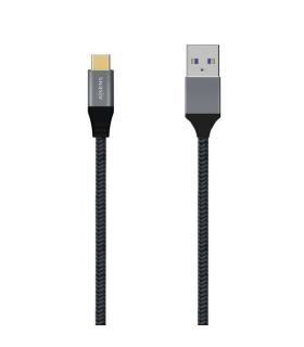 Aisens Cable USB 3.1 GEN2 Aluminio 10GBPS 3A - TIPOUSB-C/M-A/M - 1.5M - Color Gris