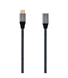 Aisens Cable USB 3.2 GEN2x2 Aluminio 20GBPS 5A 100W - TIPOUSB-C/M-USB-C/H - 1.0M - Color Gris
