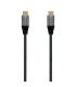 Aisens Cable USB 3.2 Gen2x2 Aluminio 20Gbps 8K@30Hz 5A 100W E-Mark, Tipo USB-C/M-USB-C/M - 0.6m - Color Gris