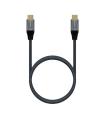 Aisens Cable USB 3.2 Gen2x2 Aluminio 20Gbps 8K@30Hz 5A 100W E-Mark, Tipo USB-C/M-USB-C/M - 1.0m - Color Gris