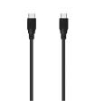 Aisens Cable USB 3.2 GEN2X2 20GBPS 8K@30Hz 5A 100W E-Marker - Tipo USB-C/M-USB-C/M - 0.6m - Color Negro
