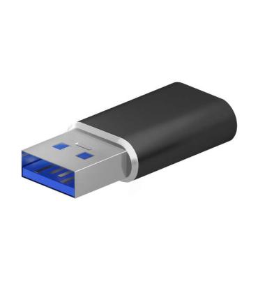 Aisens Mini Adaptador USB 3.2 Gen2/USB 2.03A - Tipo USB-C/H-A/M - Color Negro