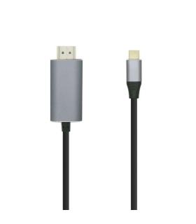 Aisens Cable Conversor USB-C a HDMI 4K@60HZ - USB-C/M-HDMI/M - 1.8M - Color Negro