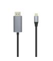 Aisens Cable Conversor USB-C a Displayport 4K@60HZ - USB-C/M-DP/M - 1.8M - Color Negro