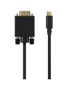 Aisens Cable Conversor USB-C a VGA - USB-C/M-Hdb15/H - 0.8m - Color Negro