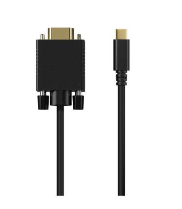 Aisens Cable Conversor USB-C a VGA - USB-C/M-Hdb15/H - 1.8m - Color Negro