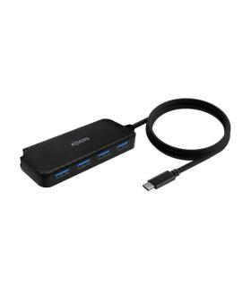 Aisens Hub USB 3.1 USB-C - USB-C/M-4Xtipo A/H - 60cm - Color Negro
