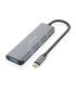 Aisens Hub USB 3.2 GEN1 5G USB-C - USB-C/M-1xUSB-C/H-3xUSB-A/H - 15cm - Color Gris