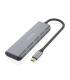 Aisens Hub USB 3.2 GEN1 5G USB-C - USB-C/M-2xUSB-C/H-2xUSB-A/H - 15cm - Color Gris