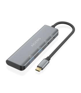 Aisens Hub USB 3.2 GEN1 5G USB-C - USB-C/M-2xUSB-C/H-2xUSB-A/H - 15cm - Color Gris