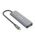 Aisens Hub USB 3.2 GEN2 10G USB-C - USB-C/M-1xUSB-C/H-3xUSB-A/H - 15cm - Color Gris