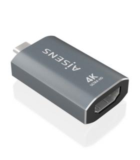 Aisens Conversor USB-C a HDMI 2.0 - Carcasa de Aluminio - Resolucion 4K@60Hz - Profundidad de Color 48 Bit/Px - Ancho de Banda..