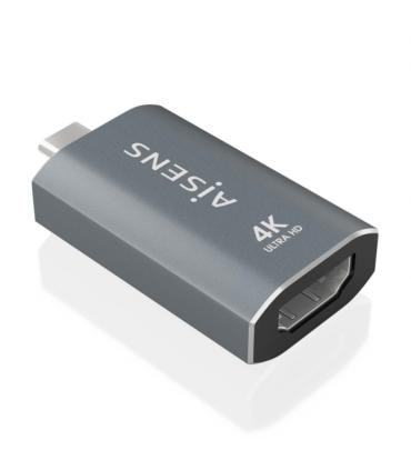 Aisens Conversor USB-C a HDMI 2.0 - Carcasa de Aluminio - Resolucion 4K@60Hz - Profundidad de Color 48 Bit/Px - Ancho de Banda..