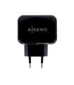 Aisens Cargador USB 17W 5V/3.4A - 2xUSB con Control AI - Color Negro