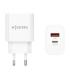 Aisens Cargador 20W - 1xUSB-C PD3.0 - 1xUSB-A QC3.0 - Color Blanco