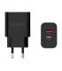 Aisens Cargador 20W - 1xUSB-C PD3.0 - 1xUSB-A QC3.0 - Color Negro