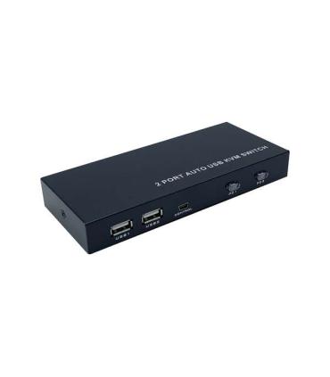 Aisens Conmutador KVM HDMI 4K@60HZ USB 1U-2PC con Fuente Alimentacion - Color Negro
