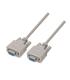 Aisens Cable Serie Null Modem - DB9/H-DB9/H - 1.8m para Dispositivos de Comunicacion Equipados con Puerto Serie - Color Beige